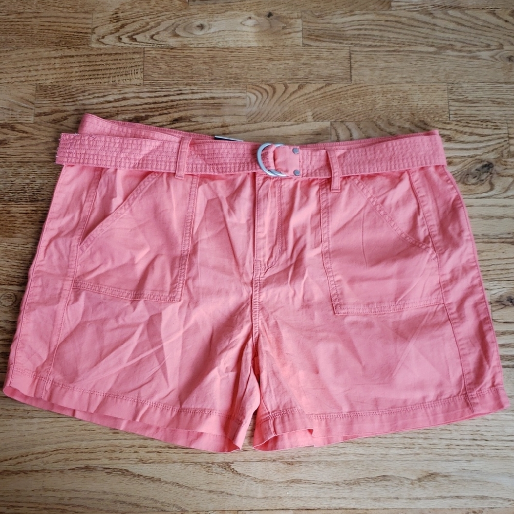 (16) NWT Calvin Klein Jeans Belted Shorts Vacation Coastal Resortwear Cottage